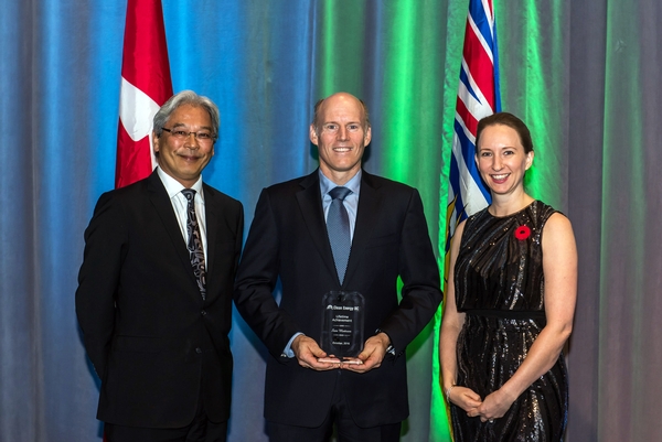 Sam Mottram Receives 2016 Lifetime Achievement Award from Clean Energy BC