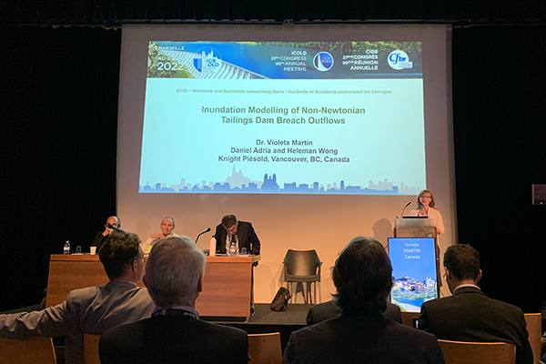 Dr. Violeta Martin Presents Tailings Dam Breach Inundation Modelling at the ICOLD 2022 Congress