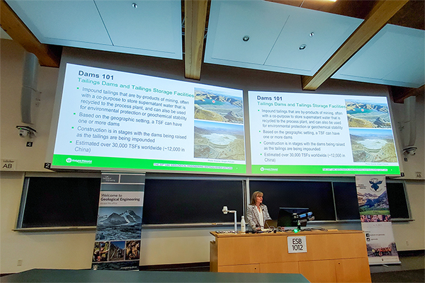 Dr. Violeta Martin of Knight Piésold Canada Delivers the 20th Geological Engineering Distinguished Lecture on Mining Dam Safety