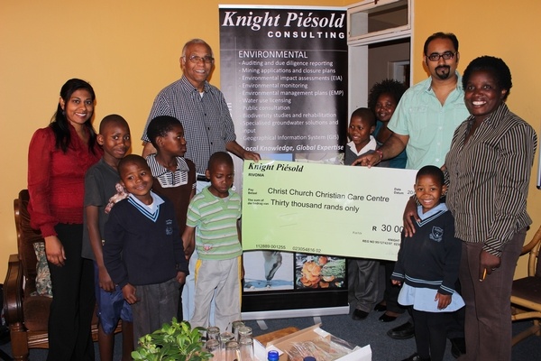 Knight Piésold Lends a Helping Hand to the Christ Church Christian Care Centre in South Africa